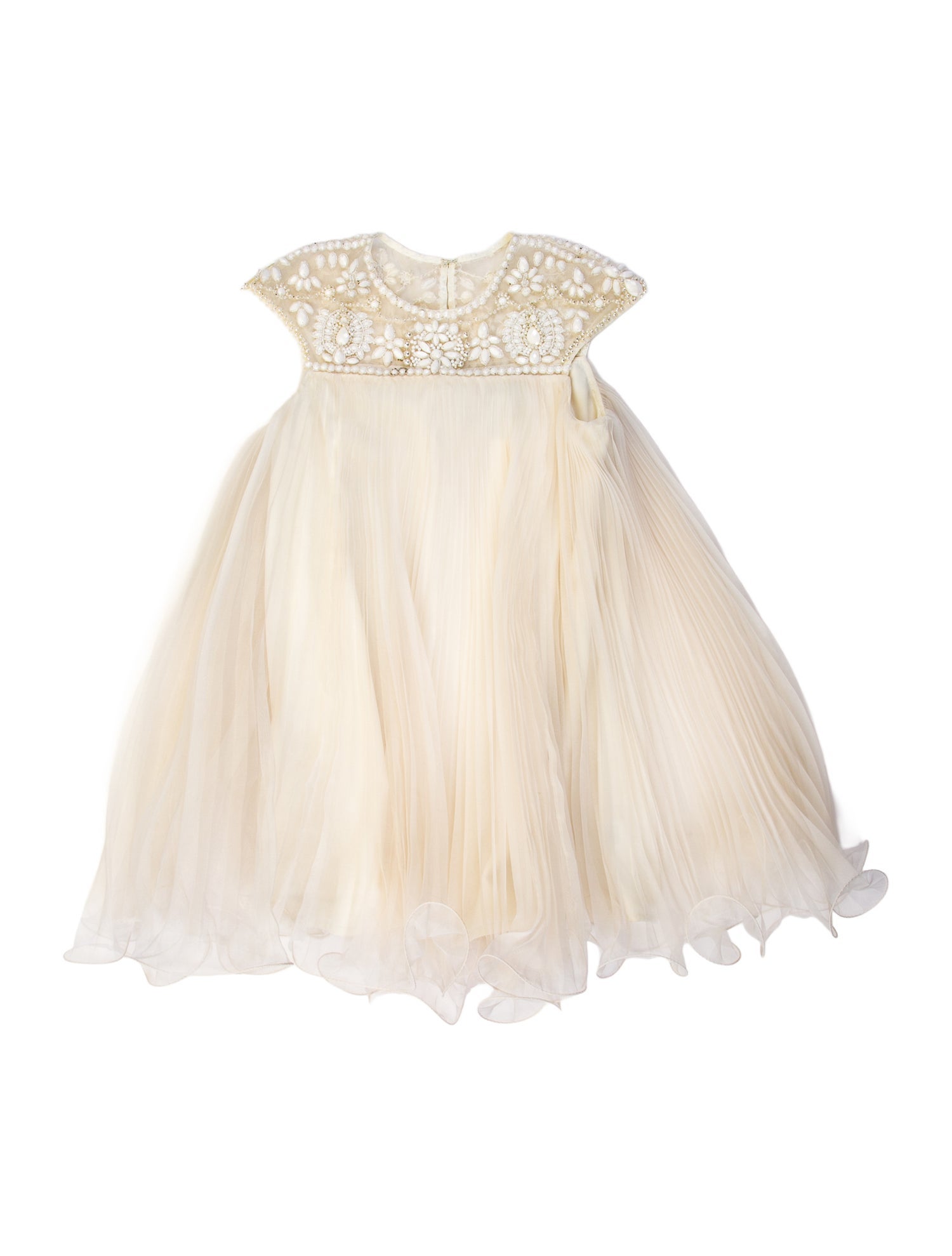 Marchesa Crew Neck Mini Dress