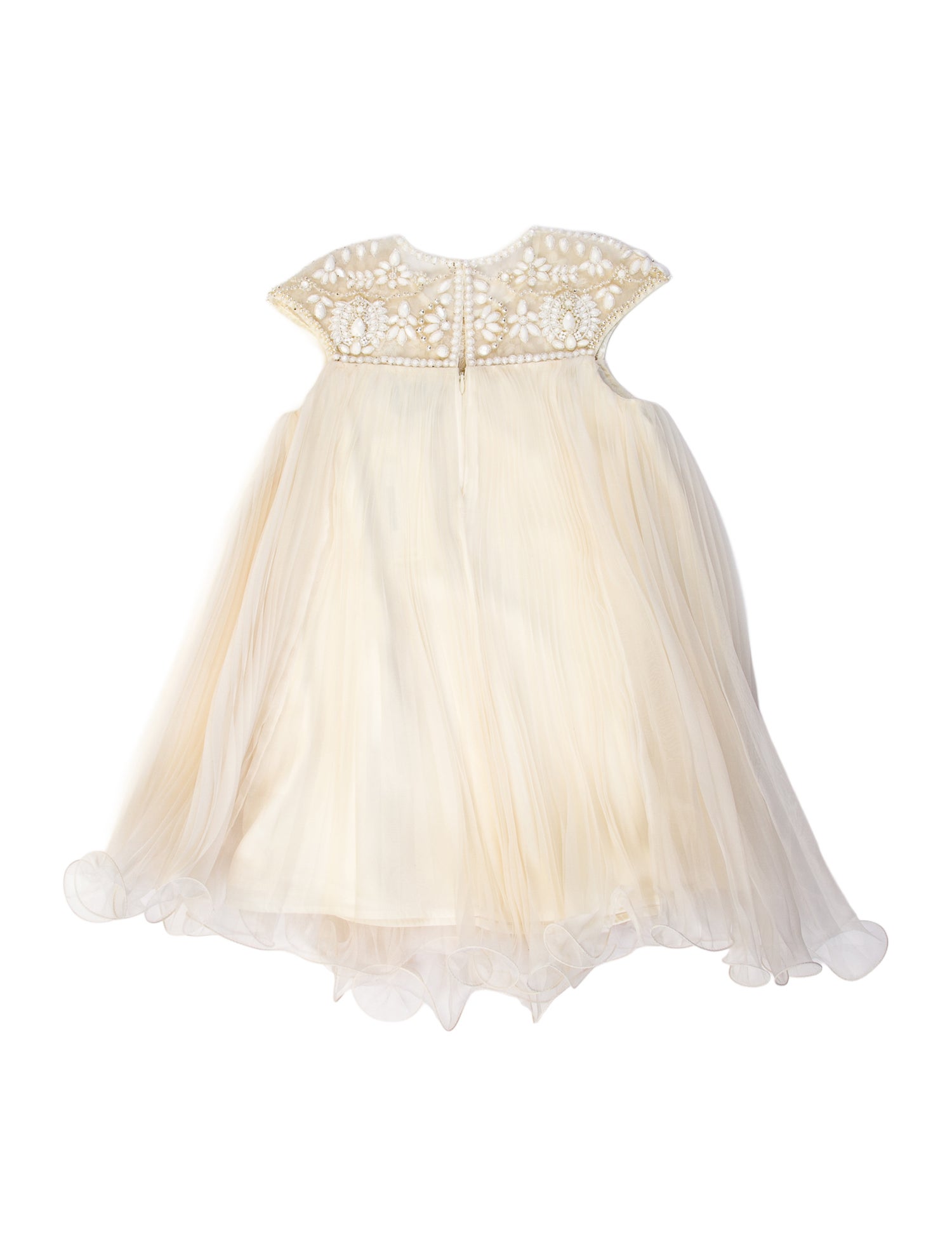 Marchesa Crew Neck Mini Dress