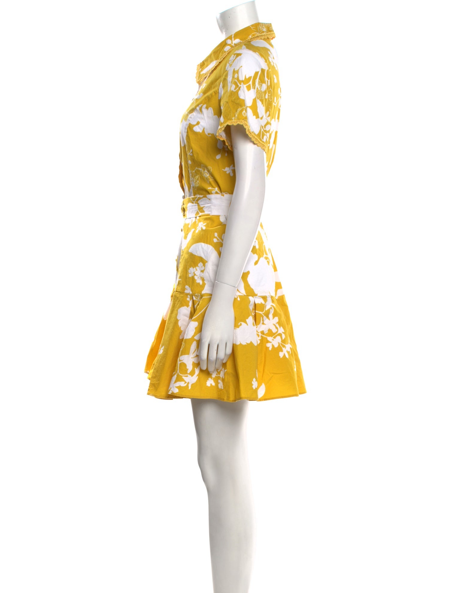 Marchesa Floral Print Mini Dress