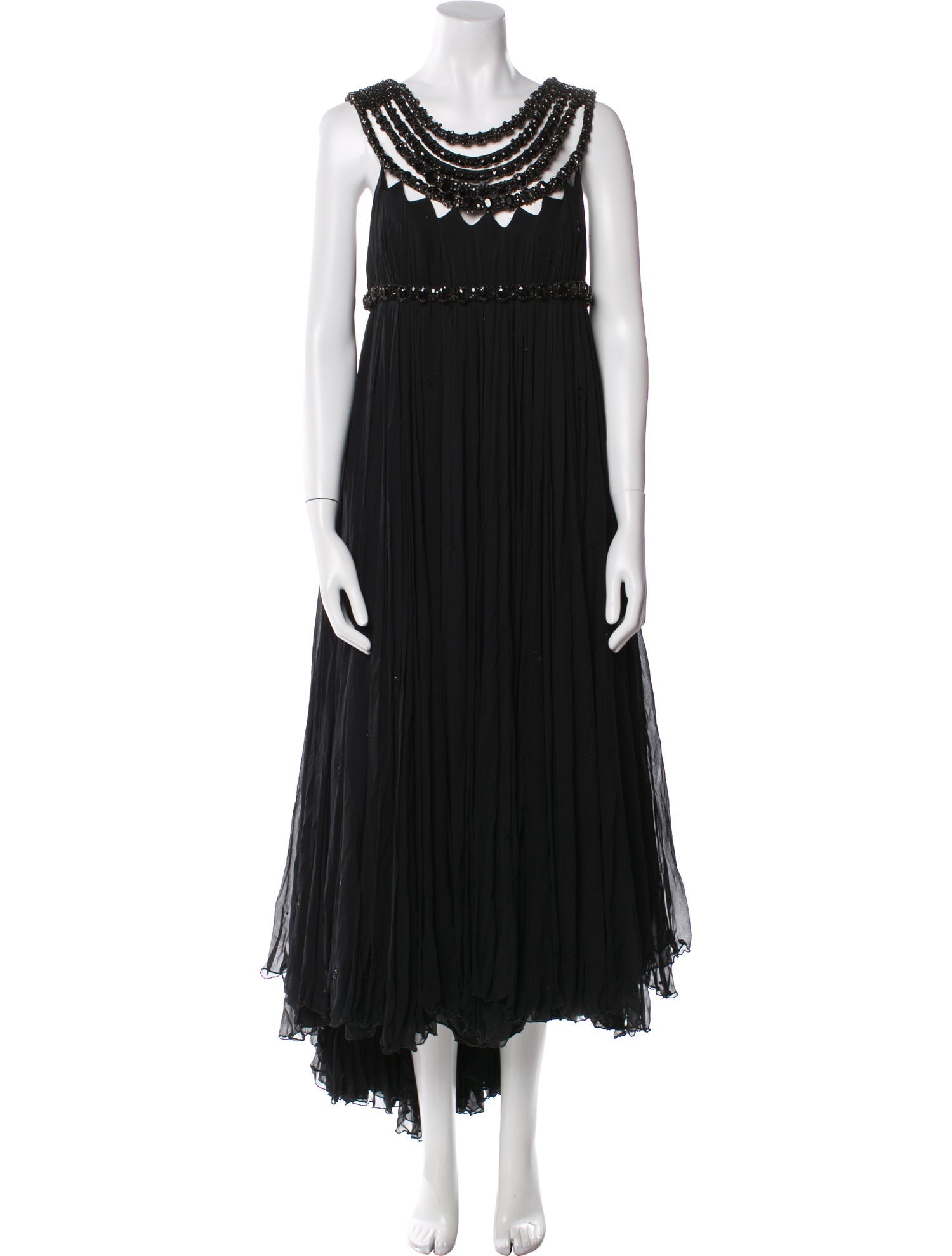 Marchesa Silk Midi Length Dress