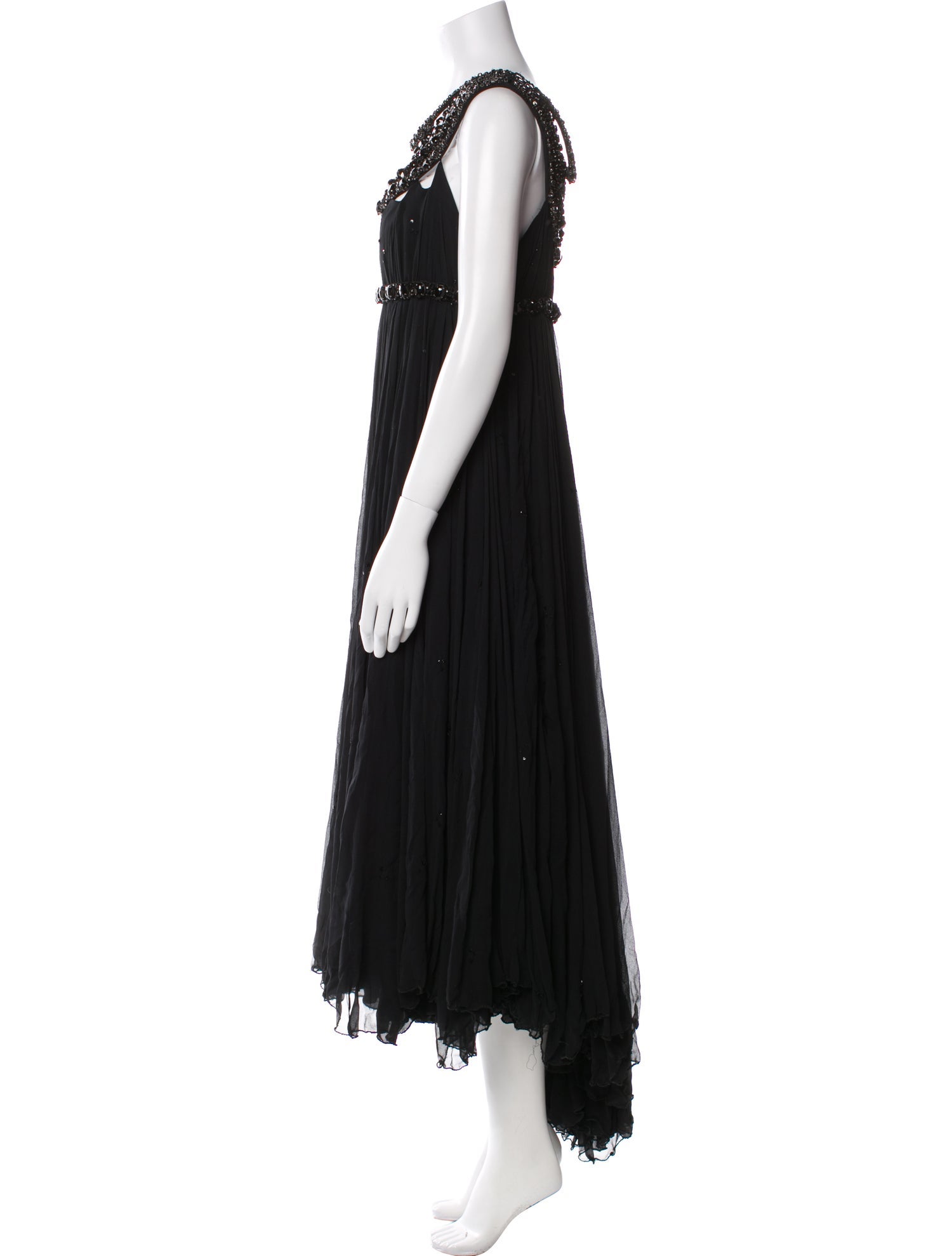 Marchesa Silk Midi Length Dress