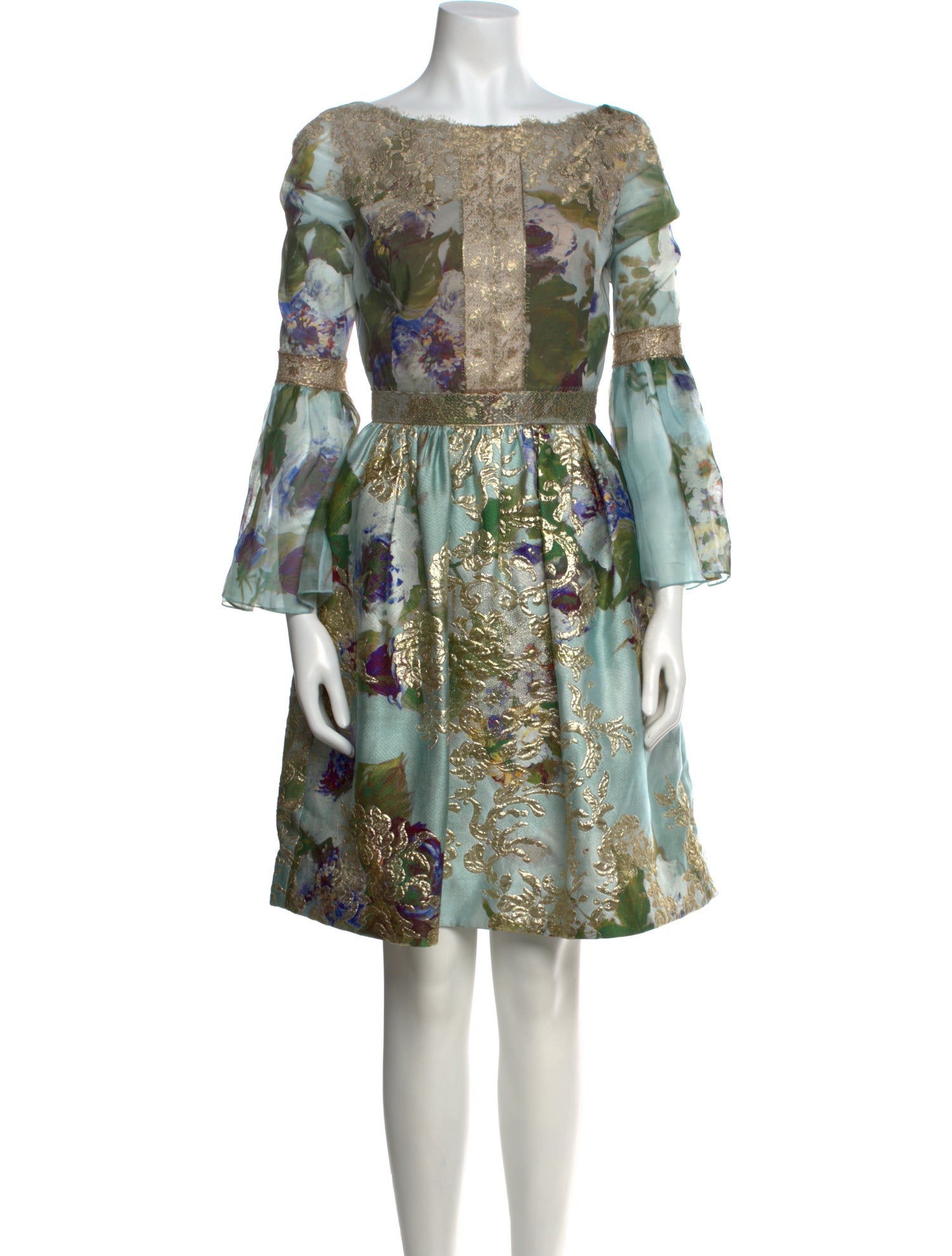 Marchesa Printed Mini Dress