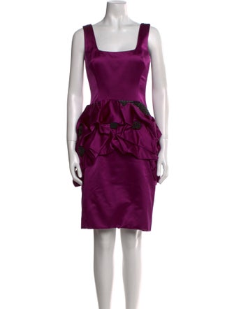 Marchesa Silk Mini Dress