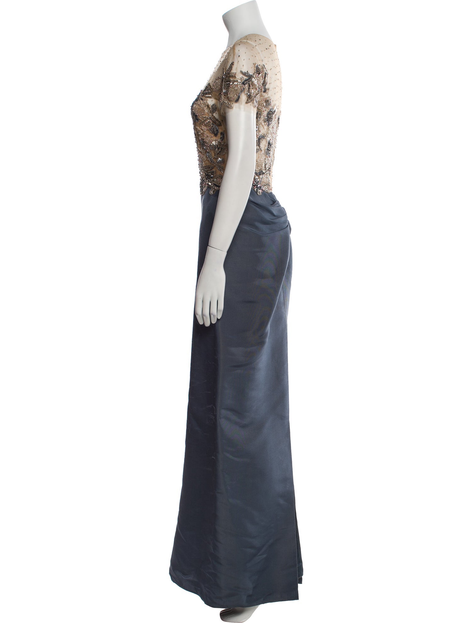 Marchesa Silk Long Dress