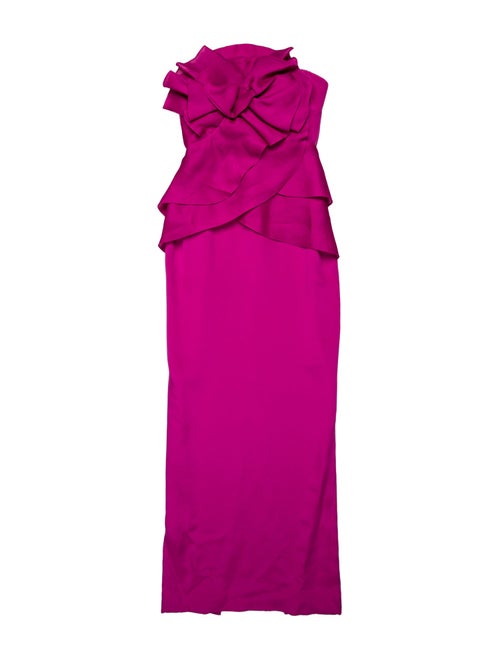 Marchesa Silk Long Dress