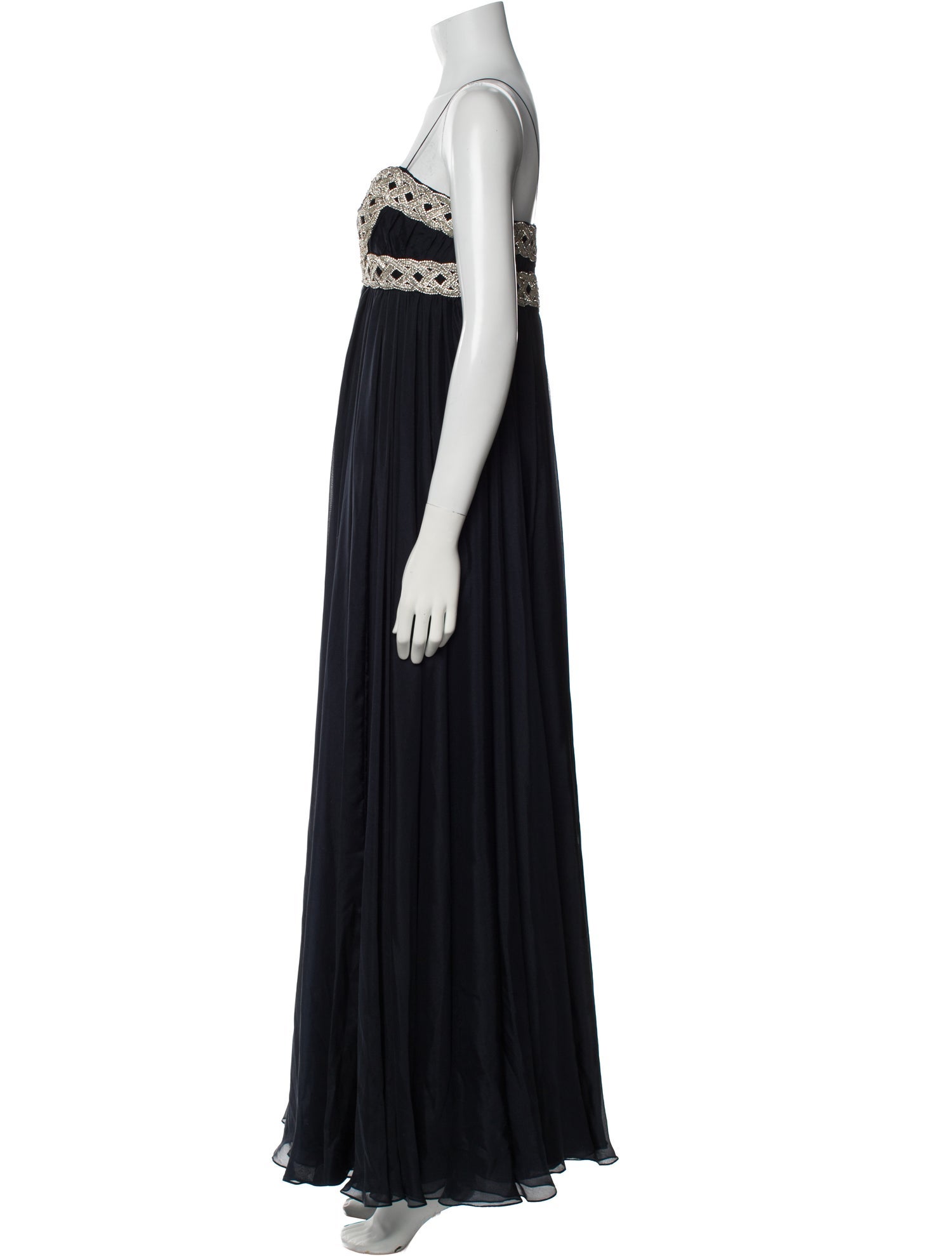 Marchesa Silk Long Dress