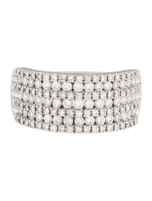 Marchesa 10K 1.05ctw Diamond Wide Band
