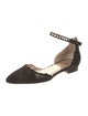 Marchesa Suede Scalloped Accent D'Orsay Flats