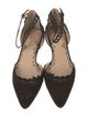 Marchesa Suede Scalloped Accent D'Orsay Flats