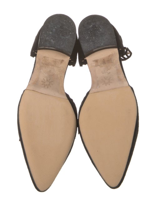 Marchesa Suede Scalloped Accent D'Orsay Flats