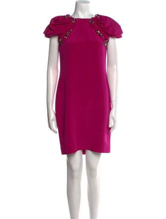 Marchesa Silk Mini Dress