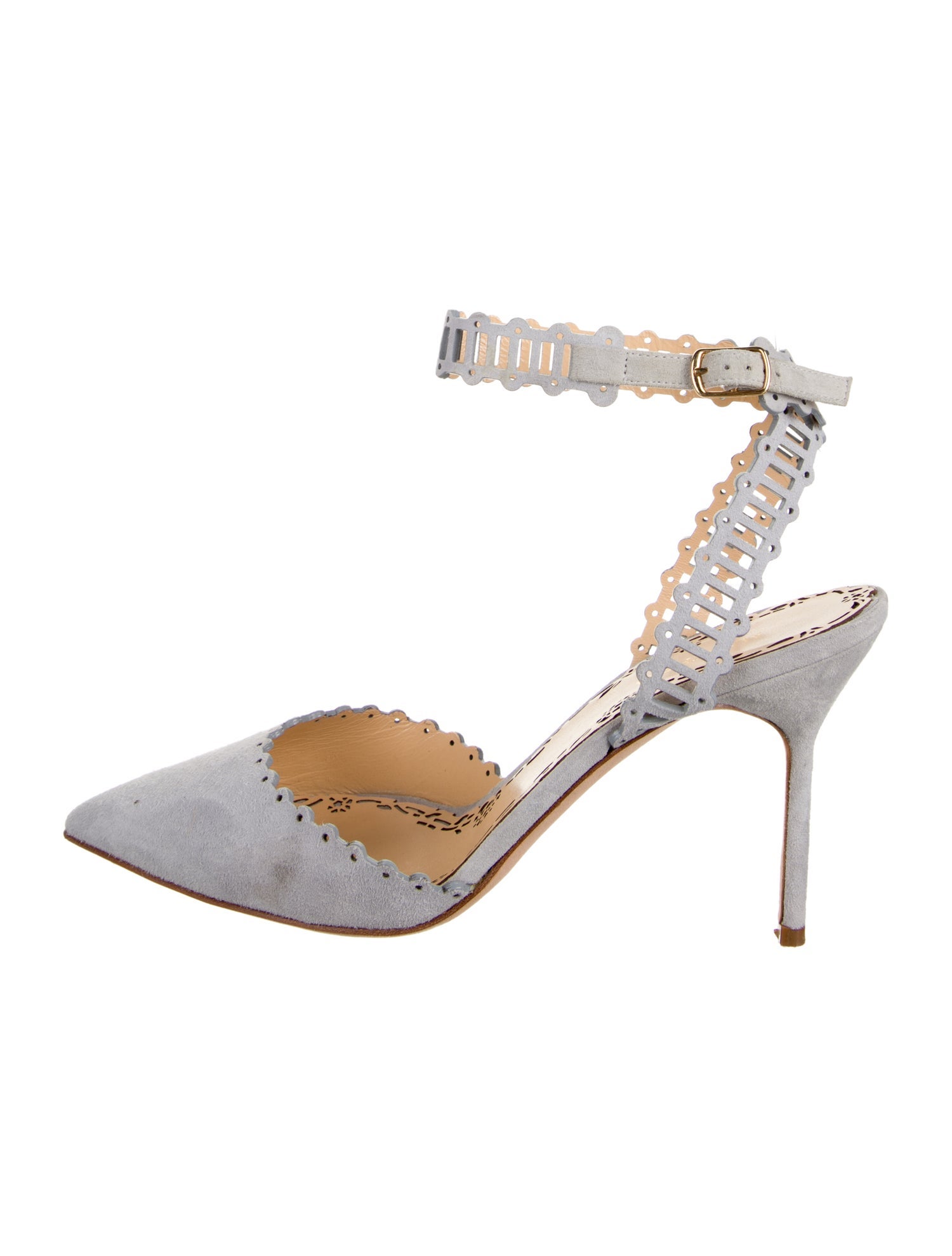 Marchesa Suede Slingback Pumps