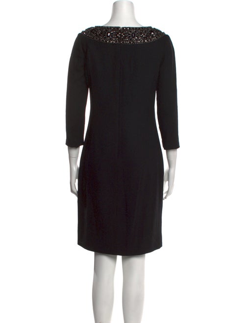 Marchesa Wool Knee-Length Dress