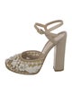Marchesa Leather Patterned Pumps