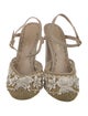 Marchesa Leather Patterned Pumps