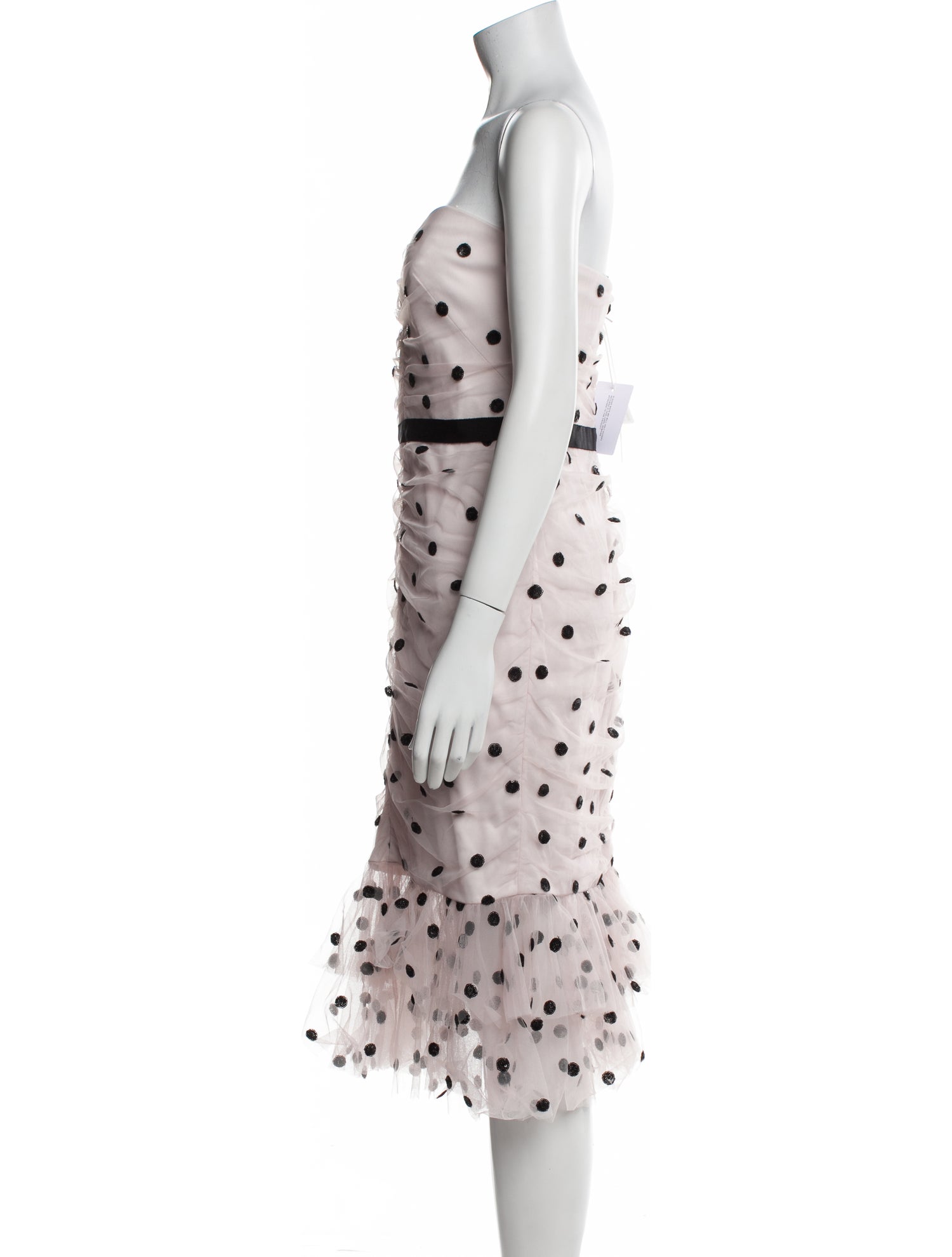 Marchesa Polka Dot Print Mini Dress w/ Tags