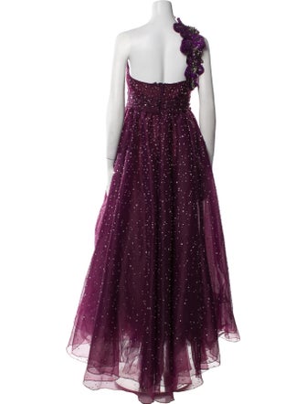 Marchesa Strapless Long Dress