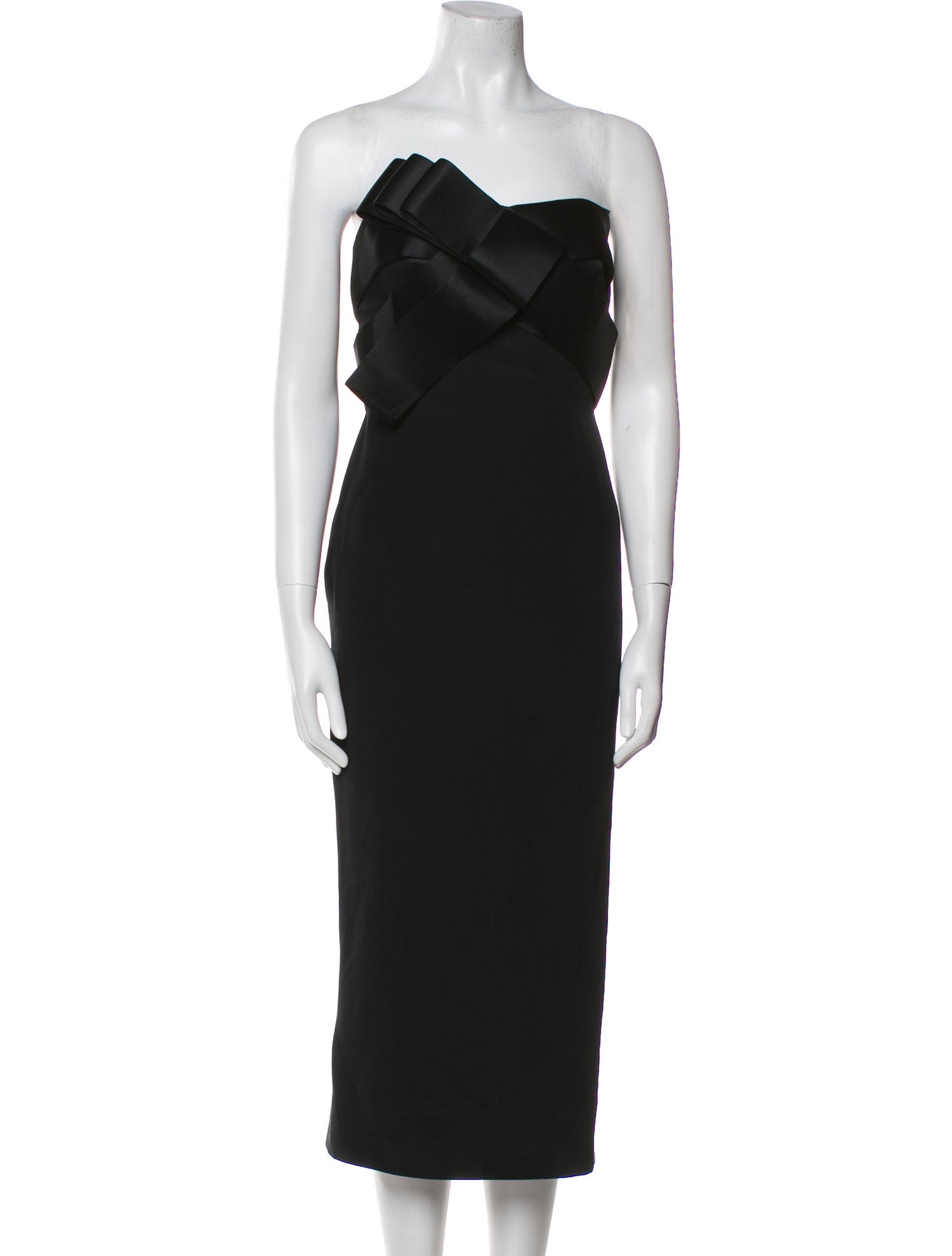 Marchesa Silk Knee-Length Dress