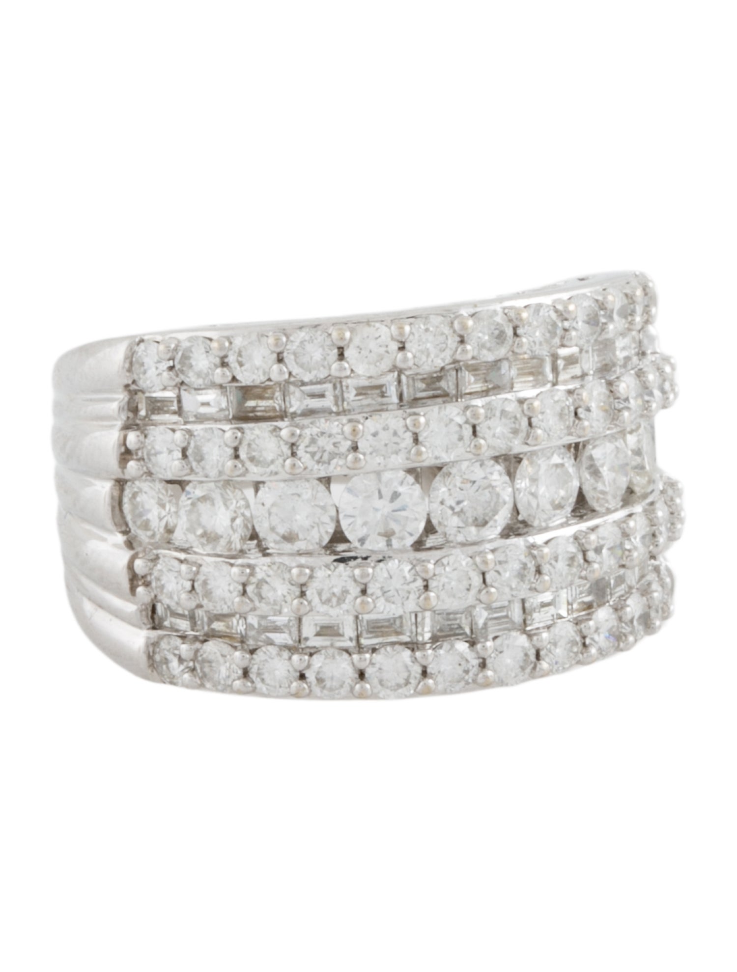 Marchesa 14K 2.93ctw Diamond Wide Band