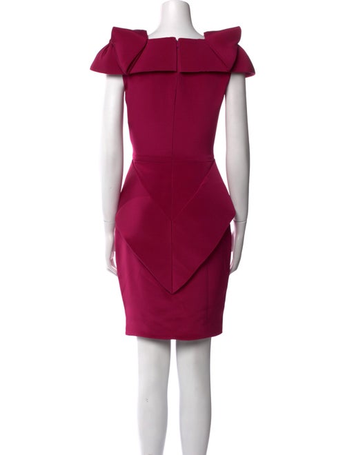 Marchesa Crew Neck Knee-Length Dress