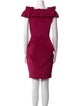 Marchesa Crew Neck Knee-Length Dress
