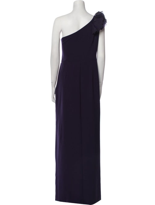 Marchesa One-Shoulder Long Dress