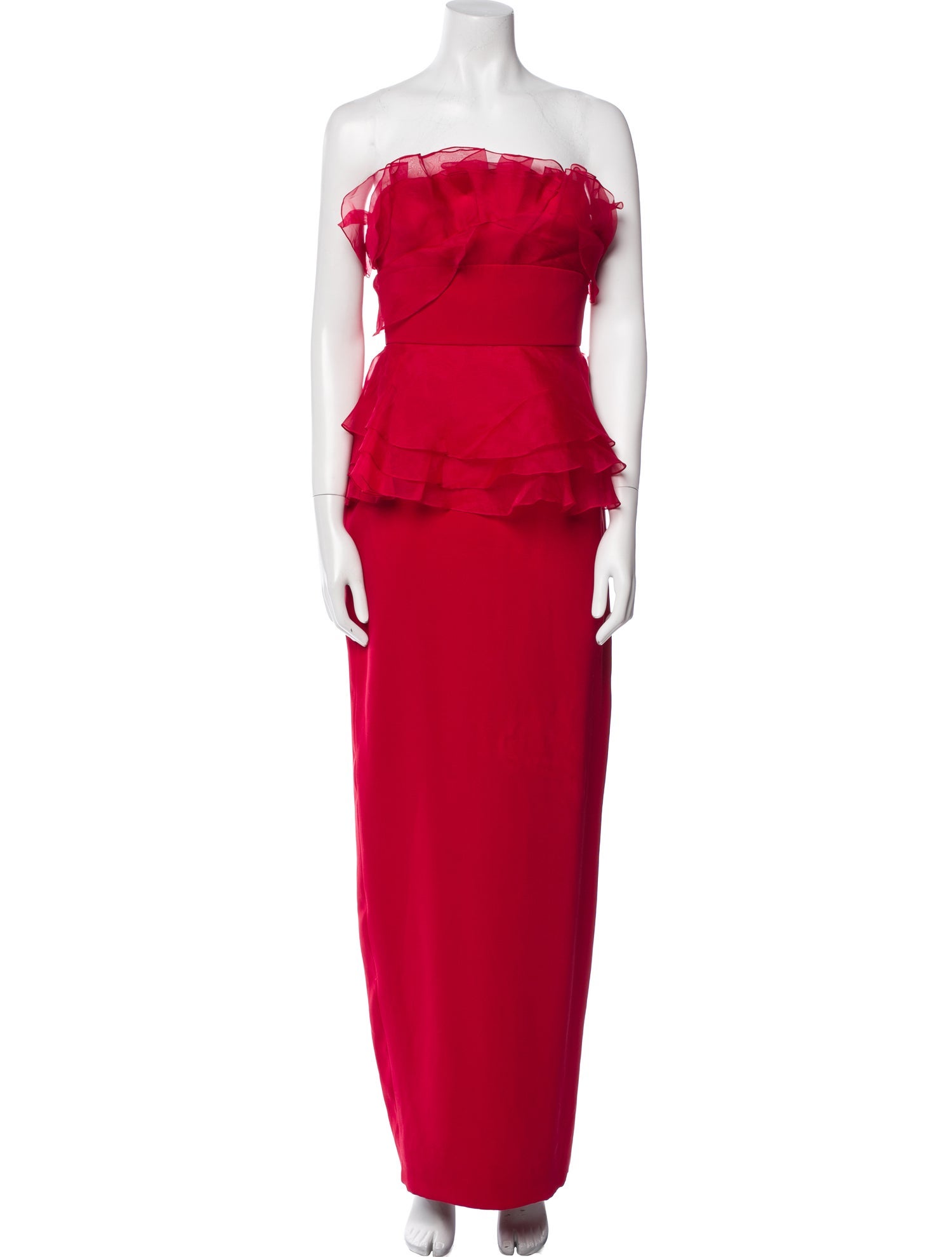 Marchesa Silk Long Dress