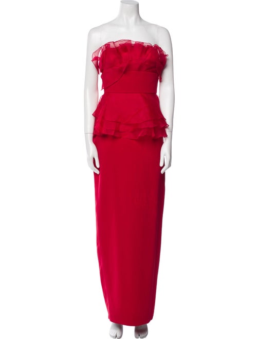 Marchesa Silk Long Dress