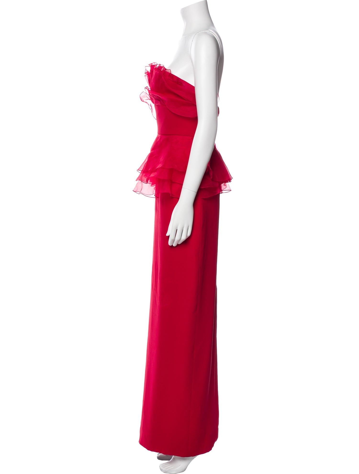 Marchesa Silk Long Dress