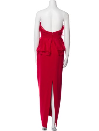 Marchesa Silk Long Dress