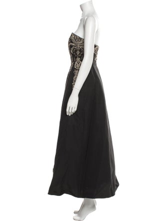 Marchesa Silk Midi Length Dress