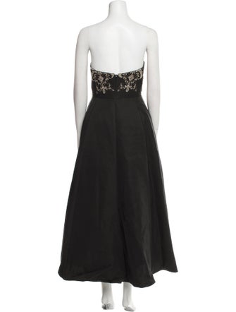 Marchesa Silk Midi Length Dress