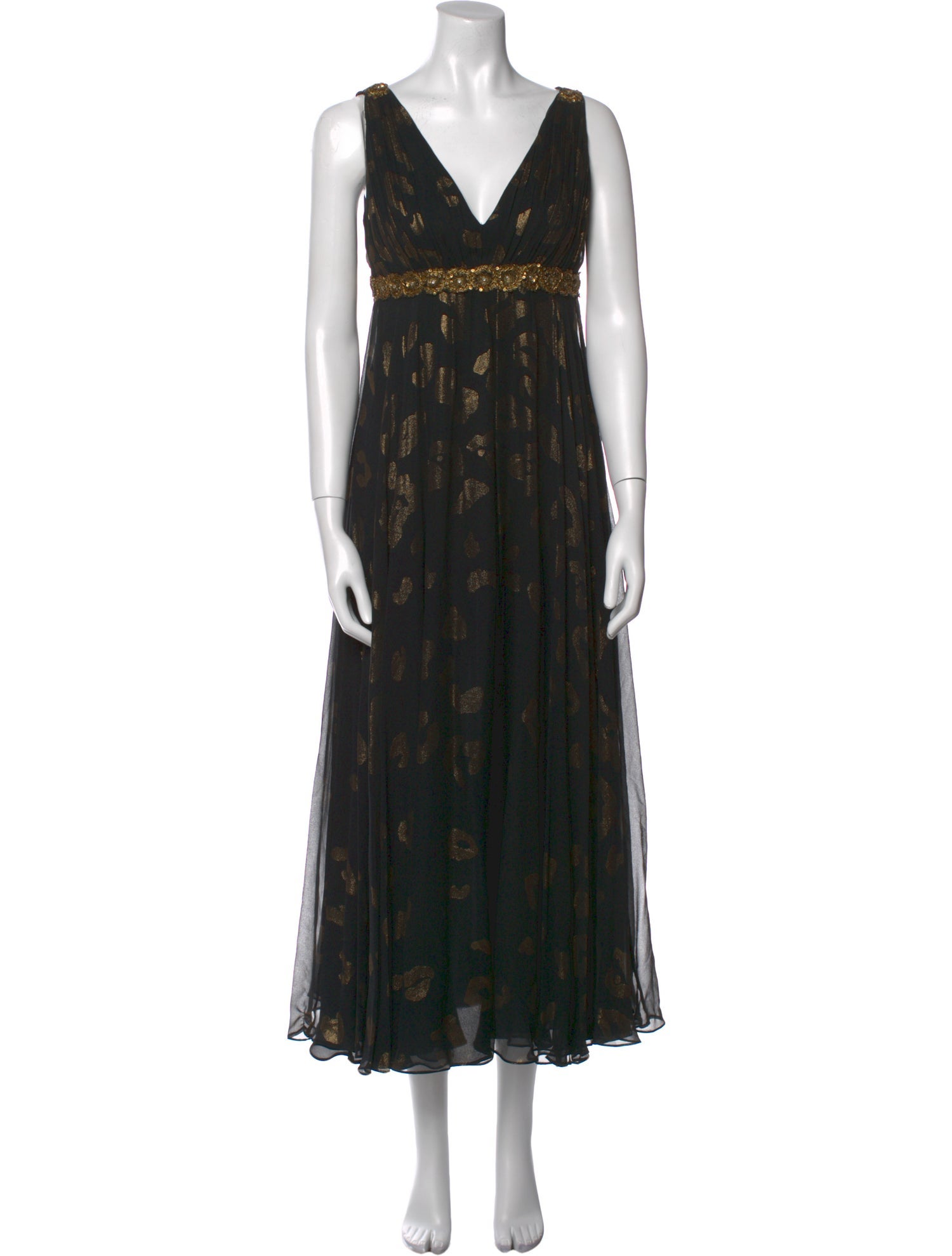 Marchesa Silk Long Dress