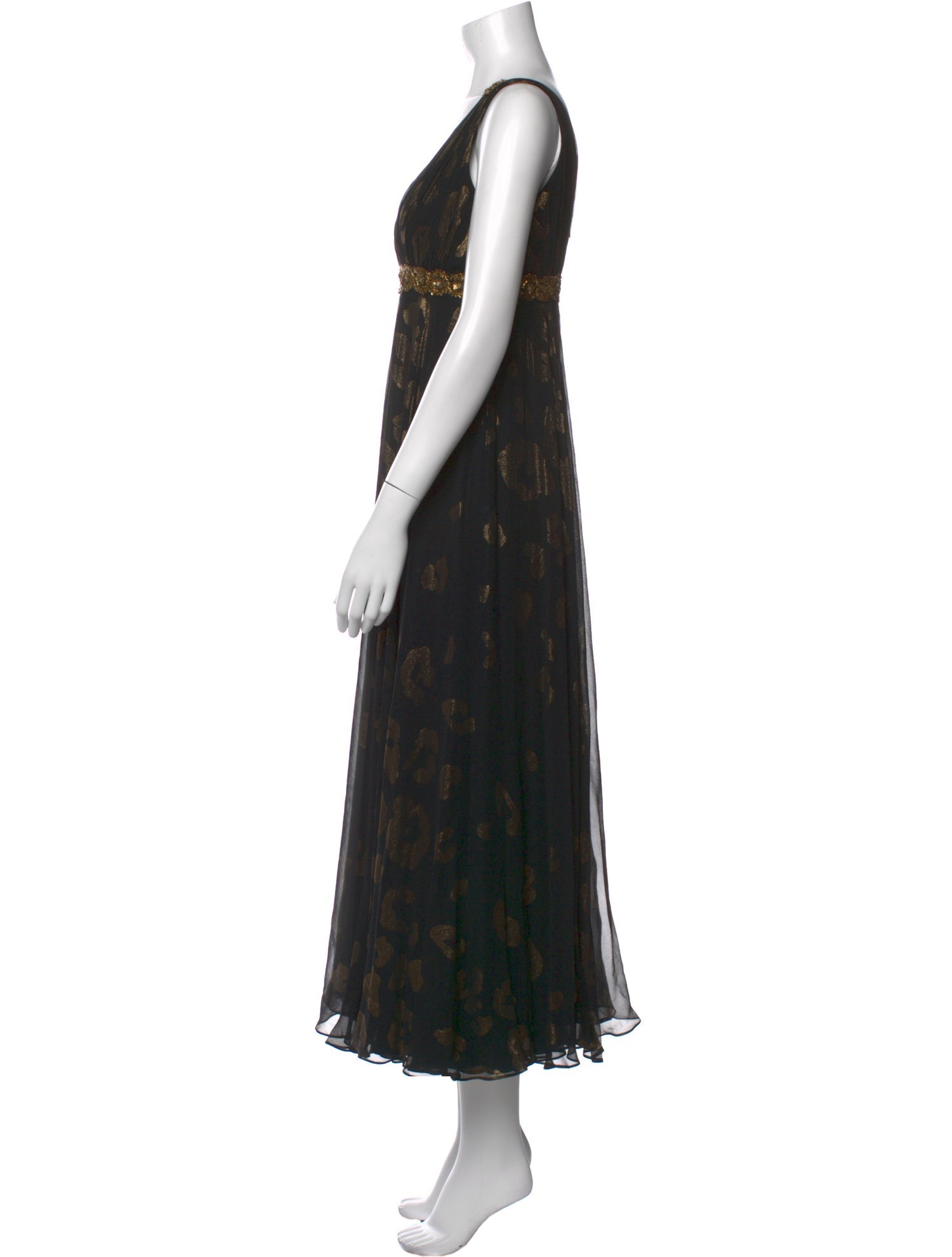 Marchesa Silk Long Dress
