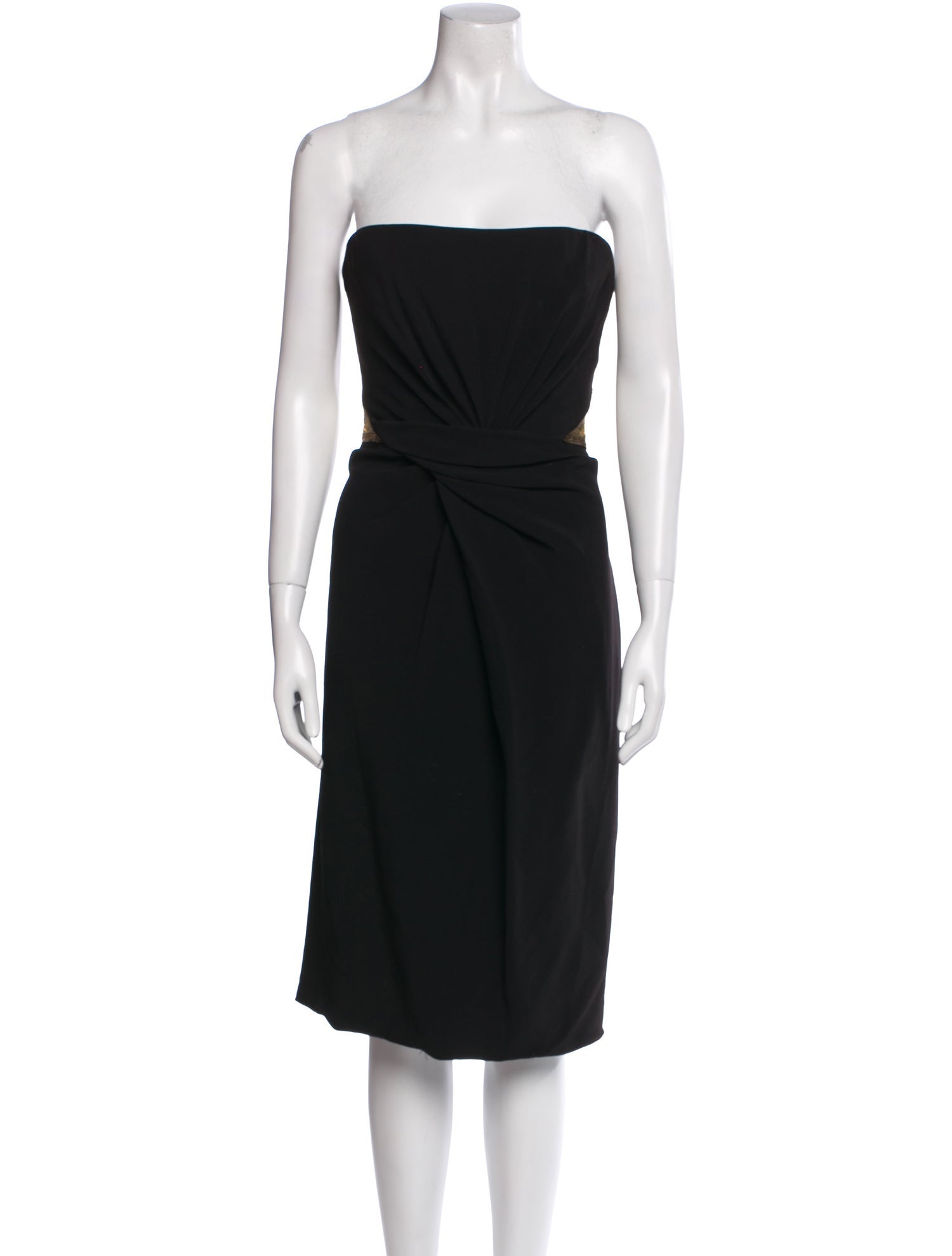 Marchesa Silk Knee-Length Dress