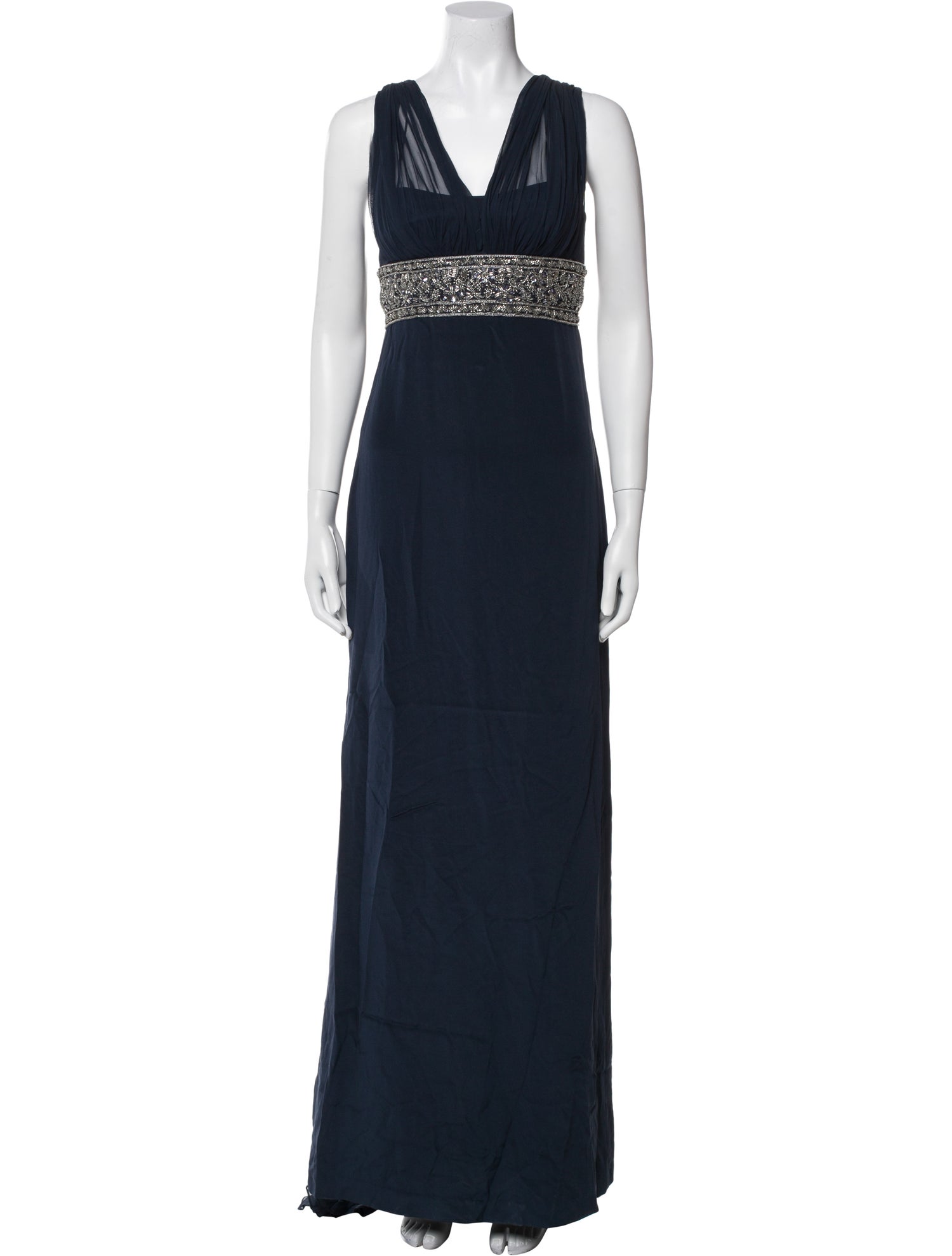 Marchesa Silk Long Dress