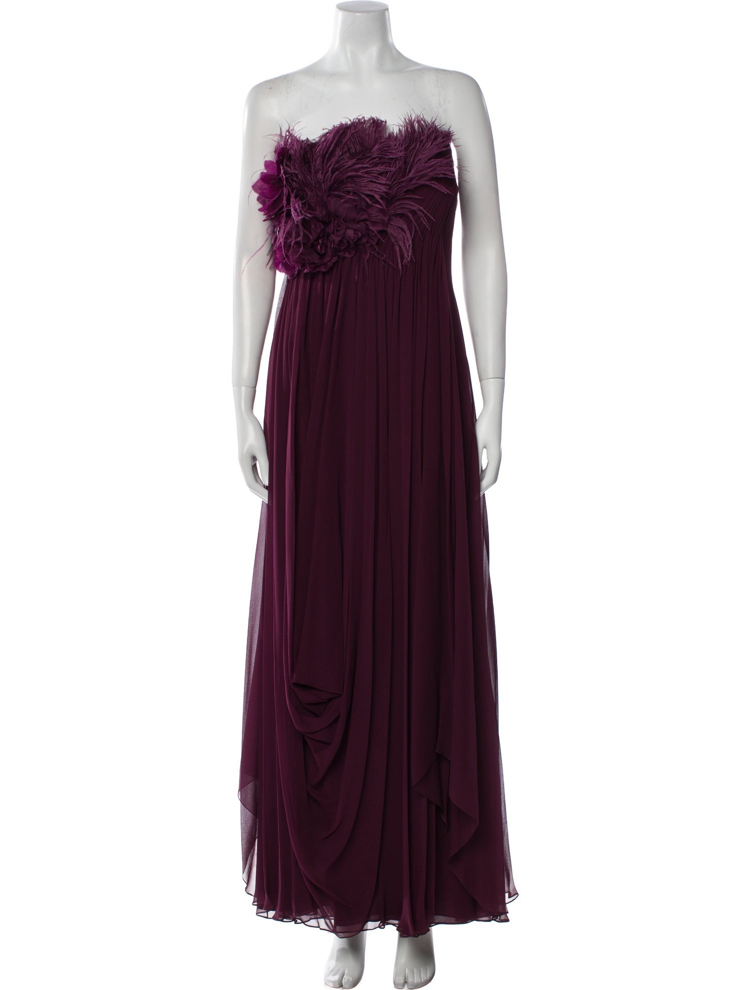Marchesa Silk Midi Length Dress