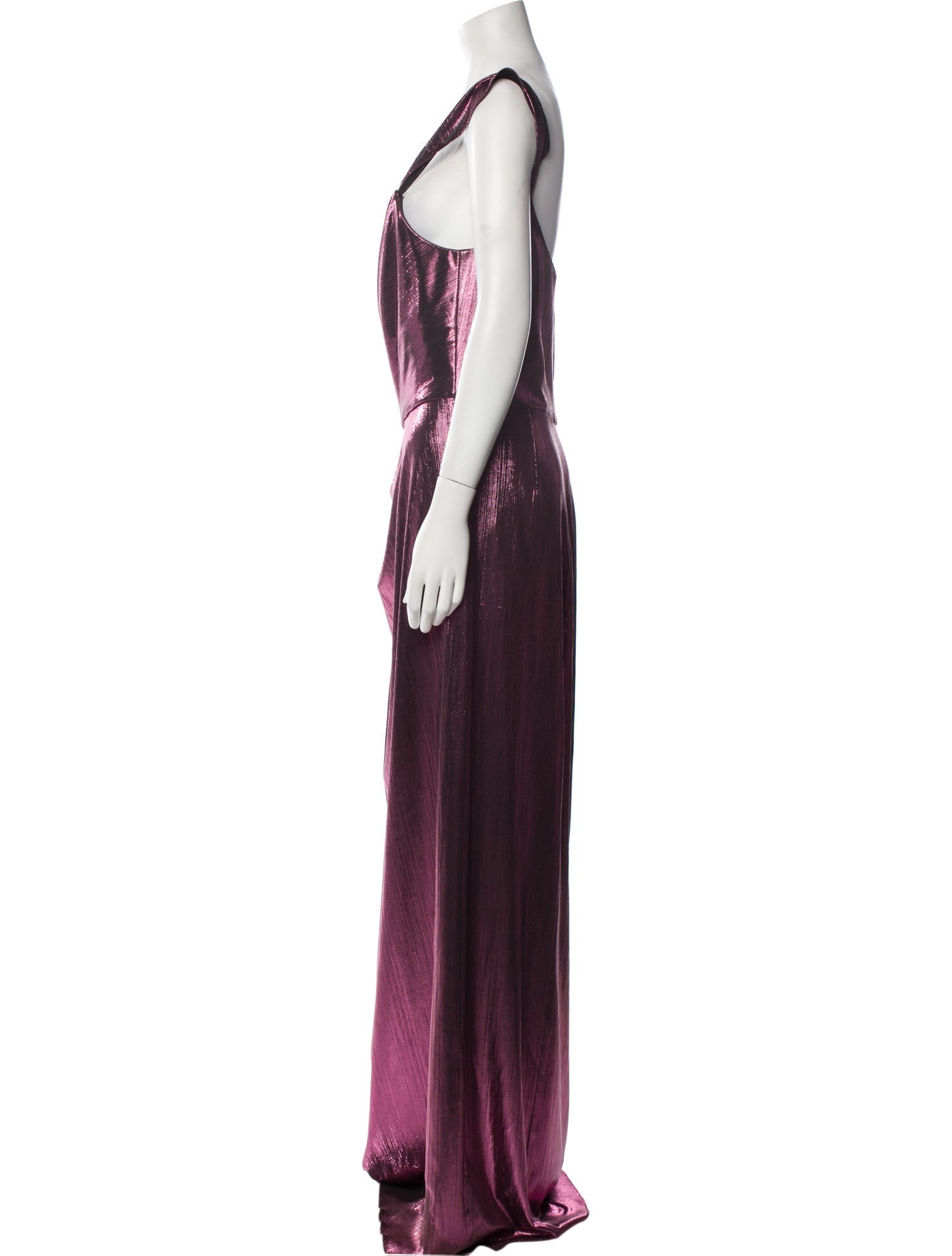 Marchesa Cowl Neck Long Dress