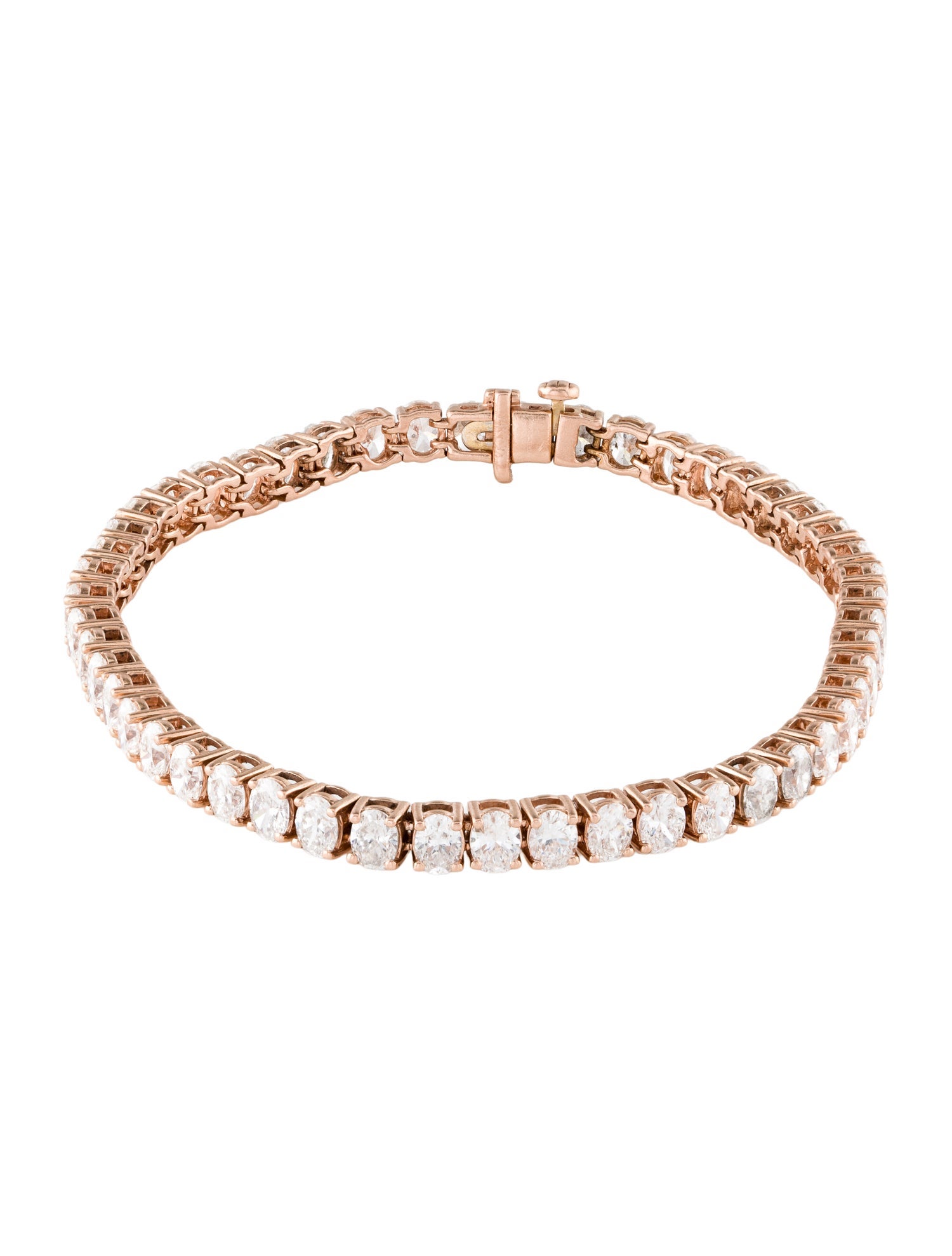 Marchesa 14K 10.00ctw Diamond Tennis Link Bracelet