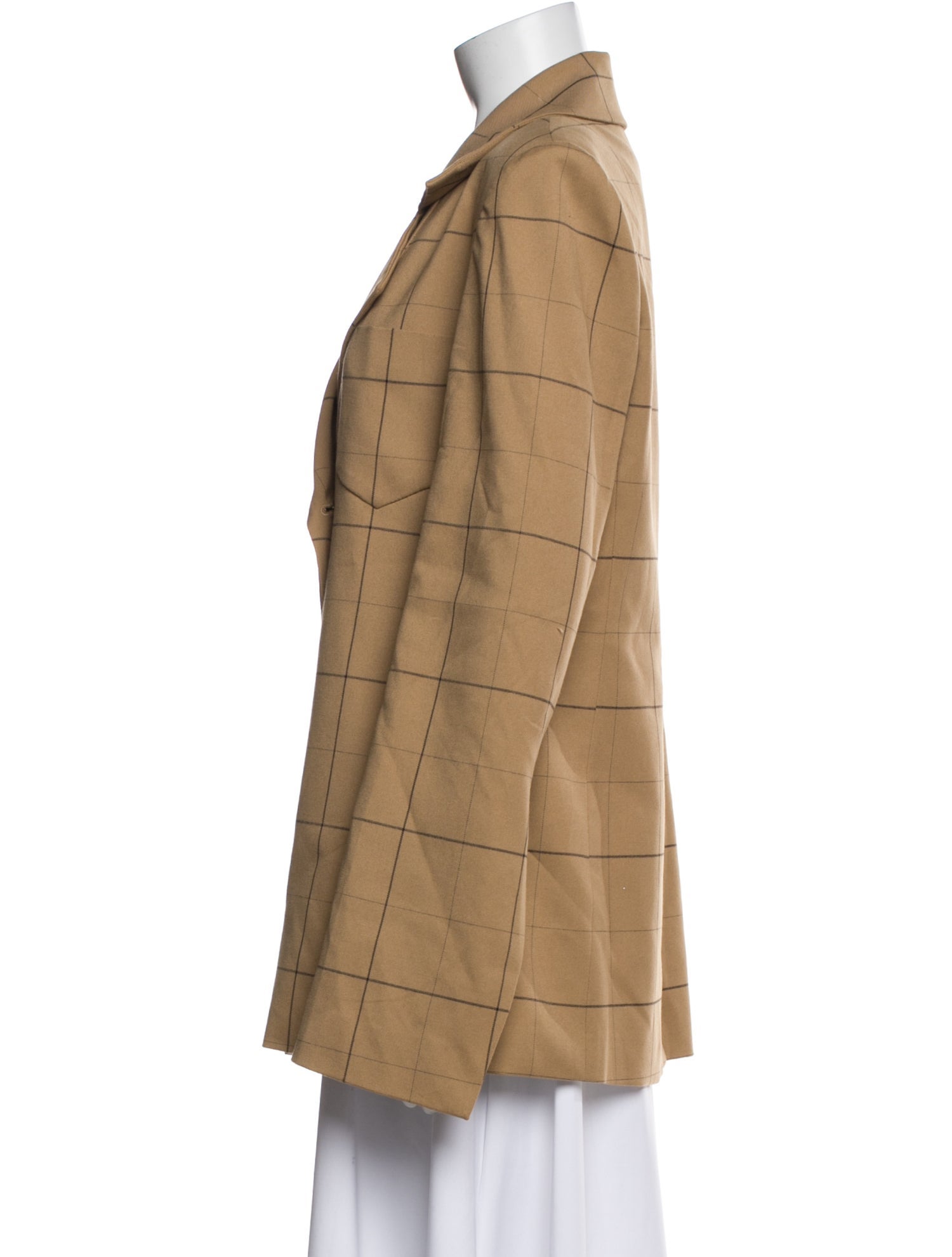 Macgraw Plaid Print Blazer