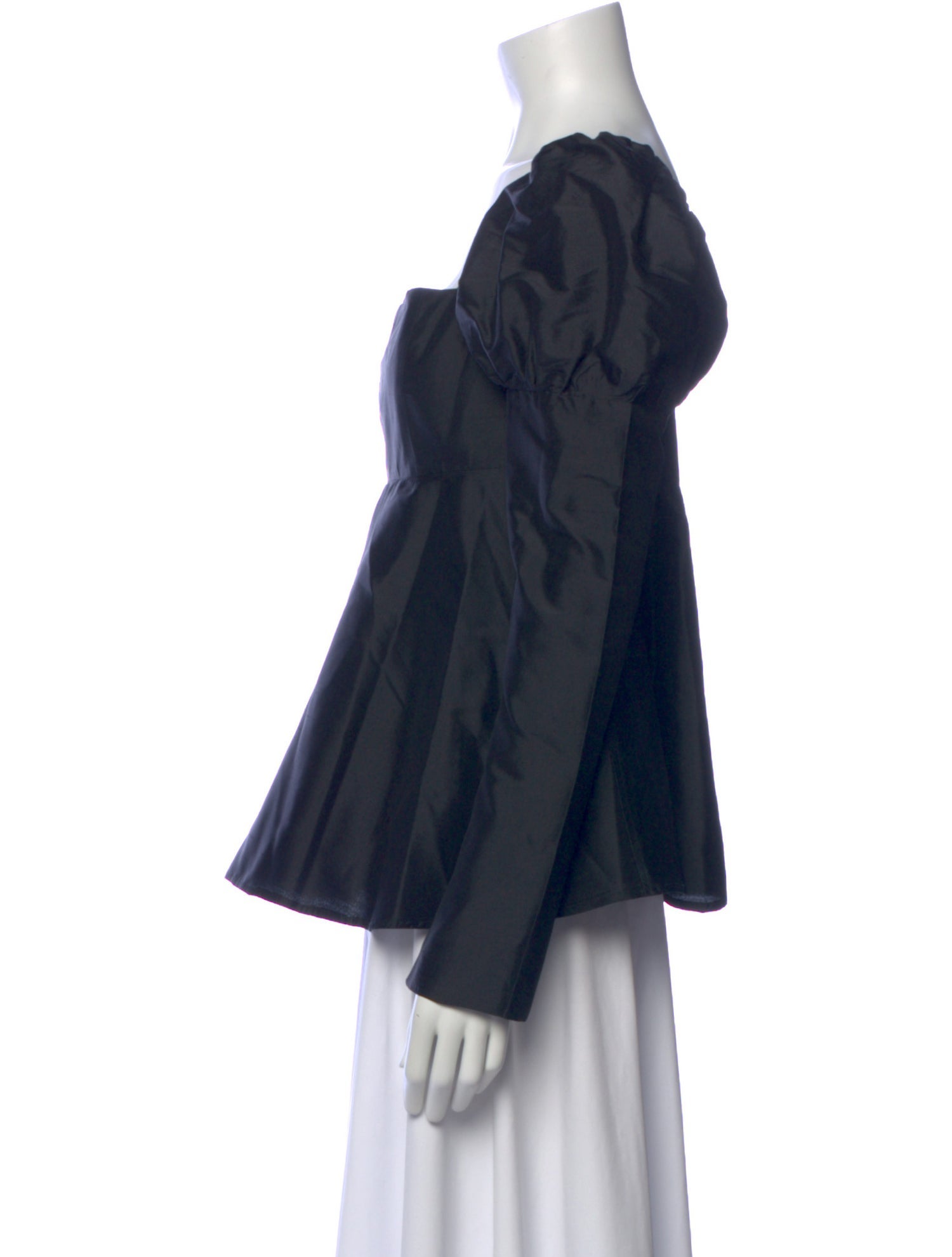 Macgraw Silk Square Neckline Blouse