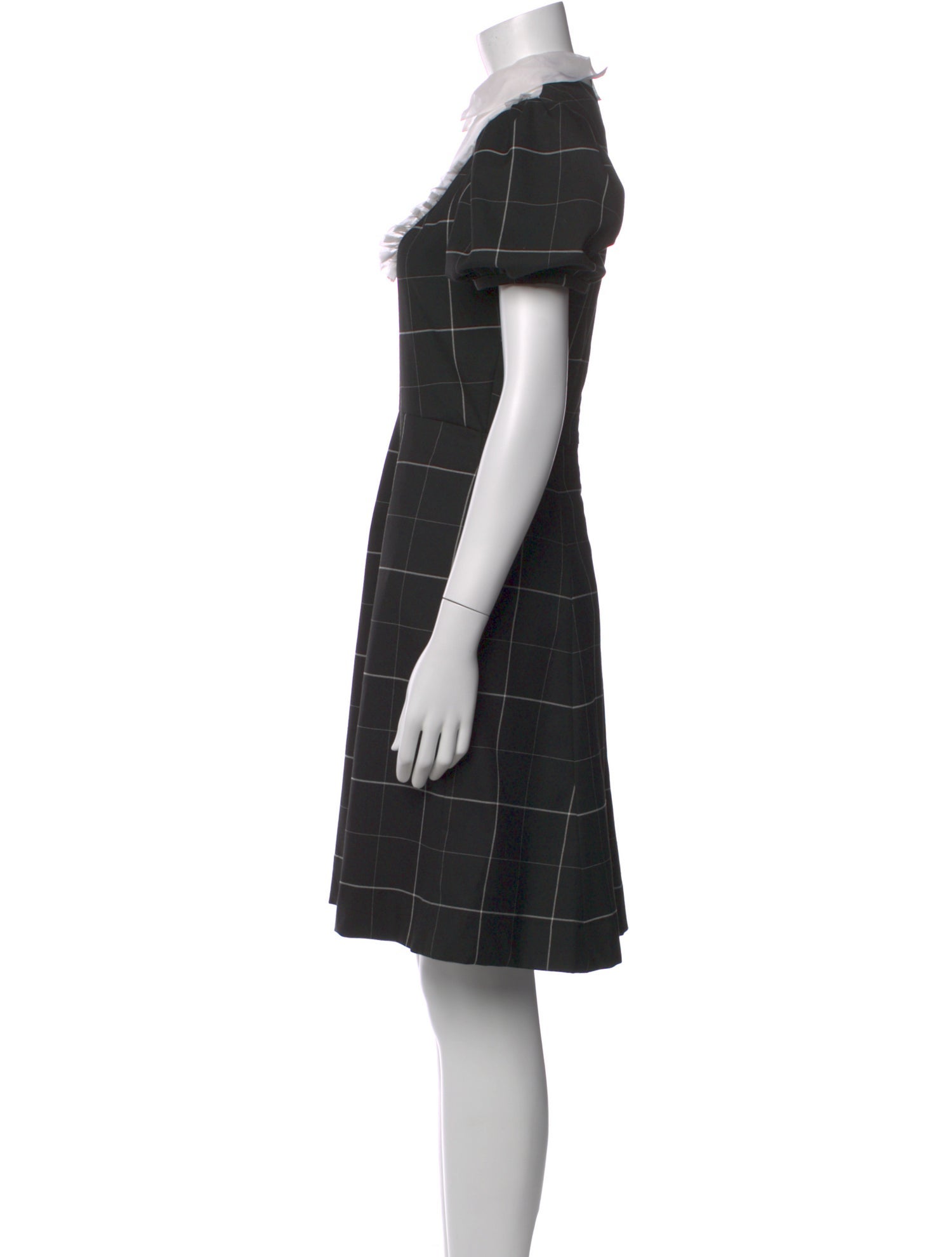 Macgraw Plaid Print Knee-Length Dress