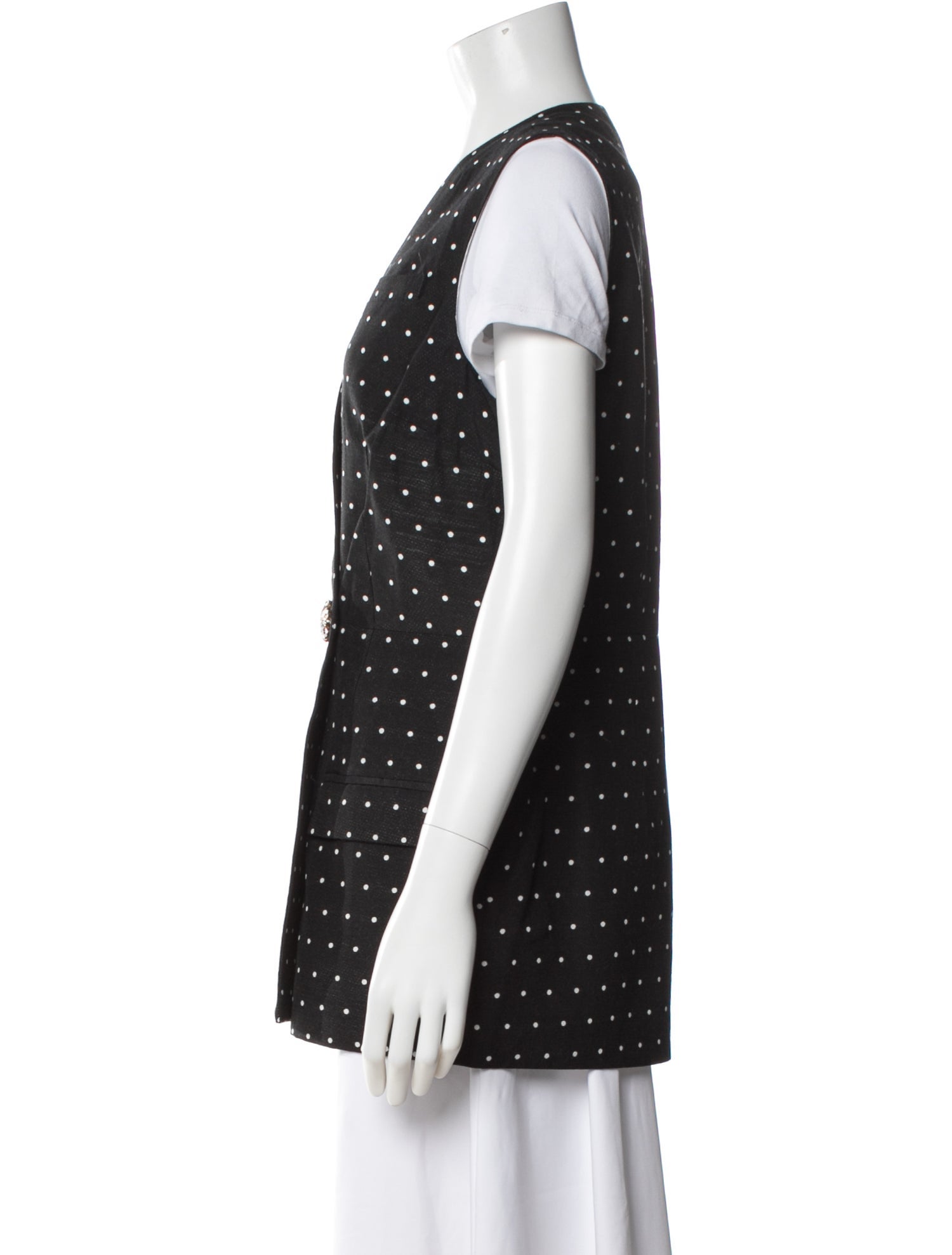 Macgraw Polka Dot Print Vest