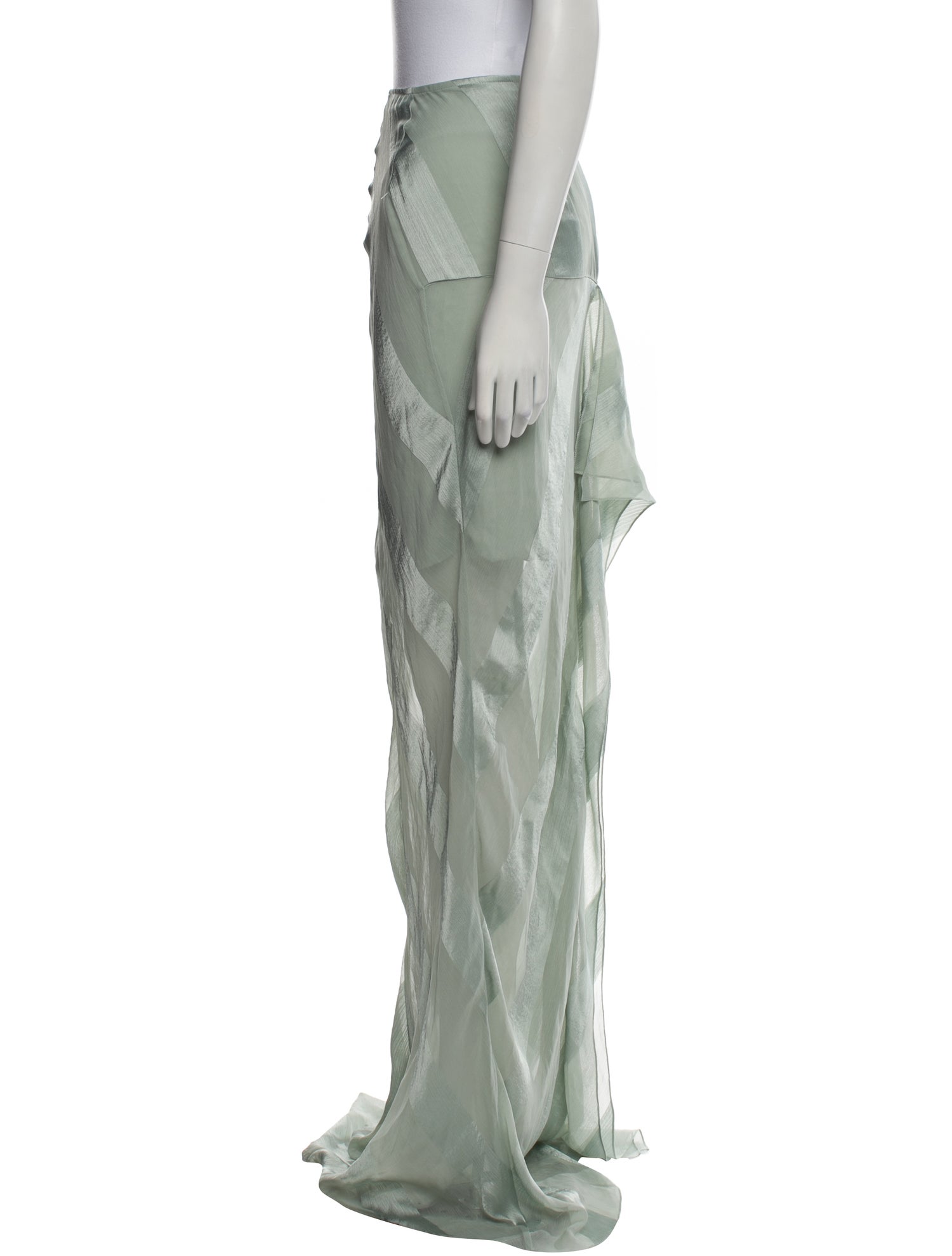 Madiyah Al Sharqi Ruffle Embellishment Long Skirt