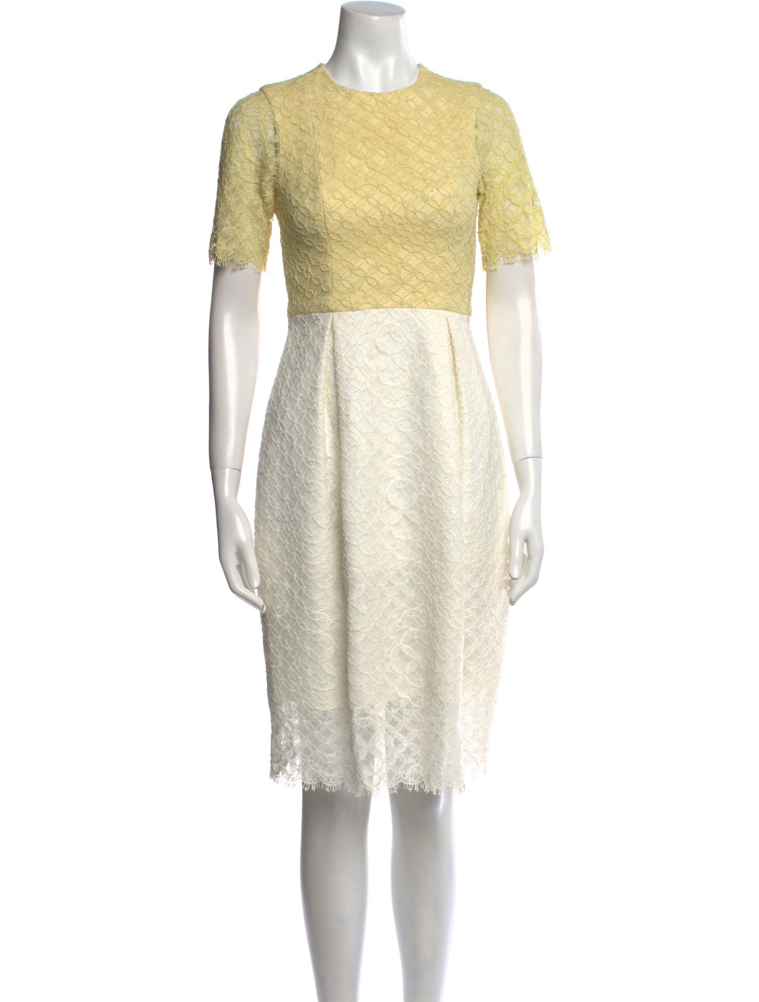 Madiyah Al Sharqi Crew Neck Knee-Length Dress