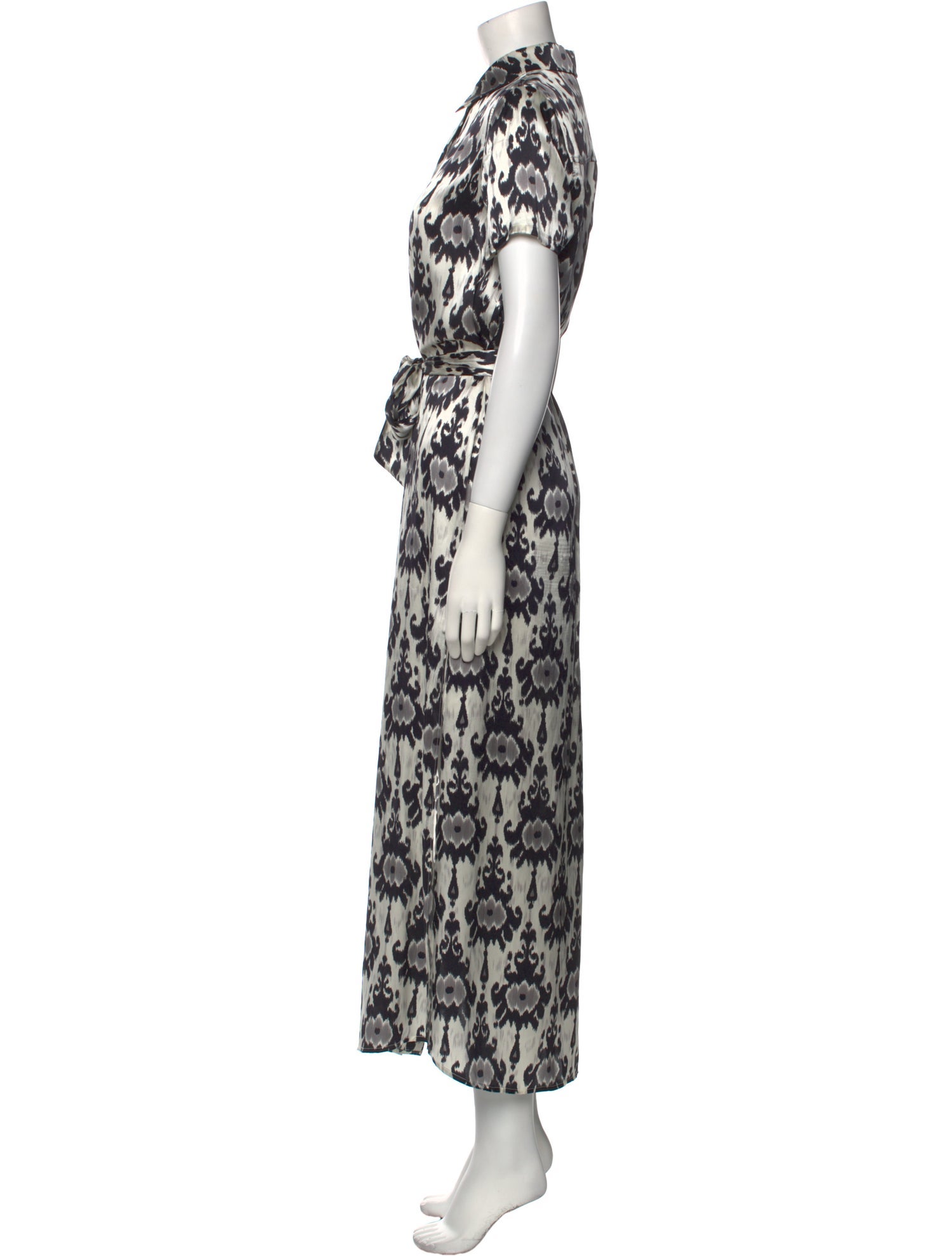 Marie France Van Damme Silk Long Dress