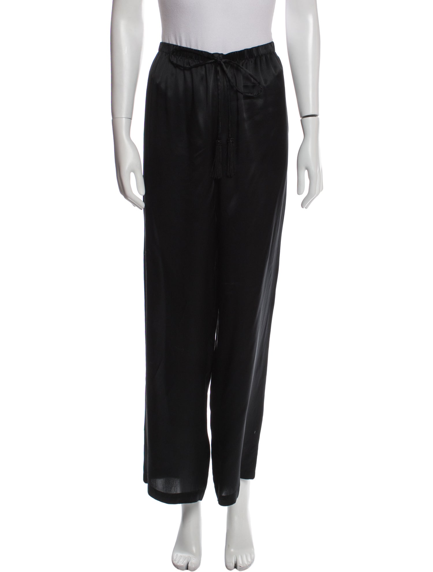 Marie France Van Damme Silk Wide Leg Pants