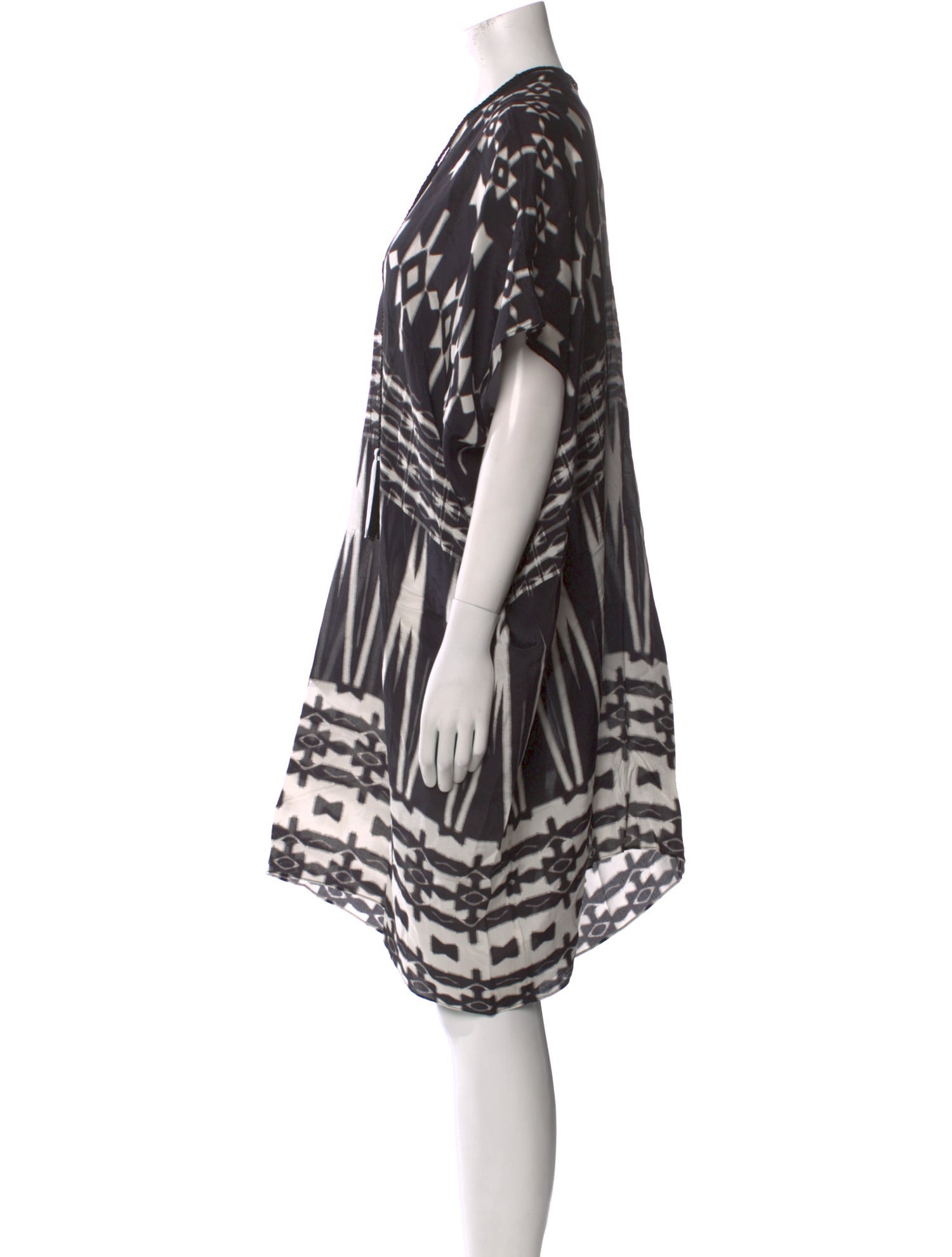 Marie France Van Damme Silk Knee-Length Dress