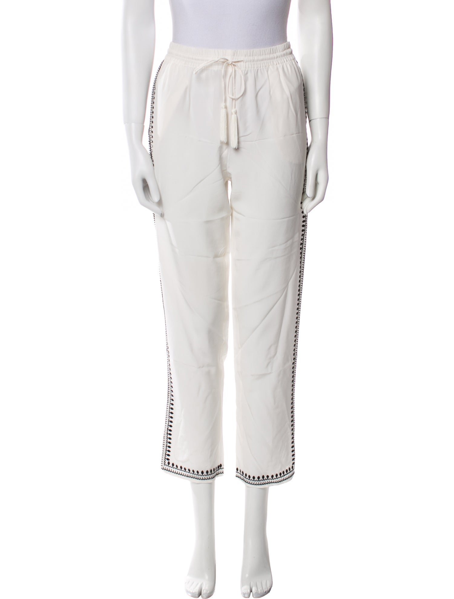 Marie France Van Damme Silk Sweatpants