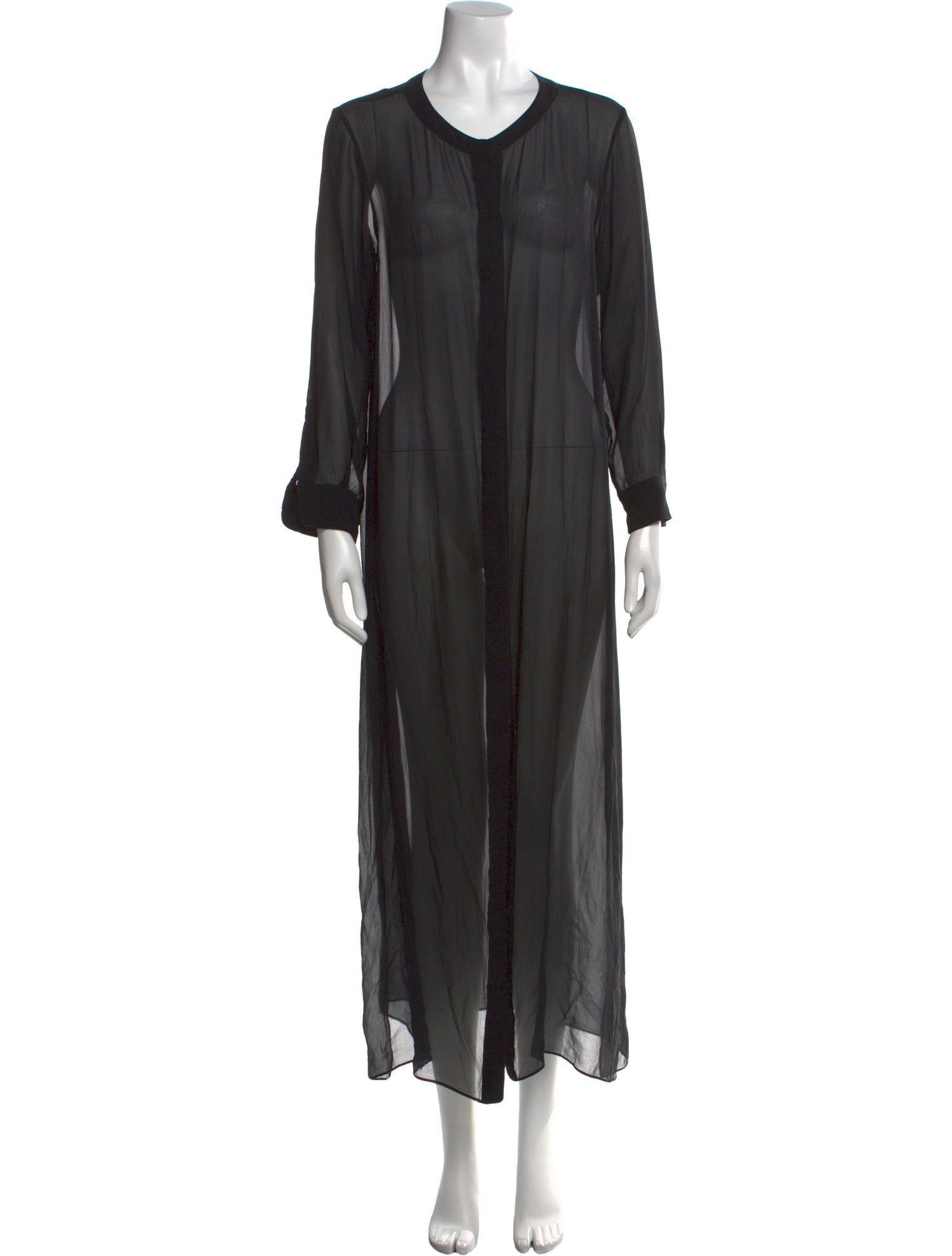 Marie France Van Damme Silk Long Dress